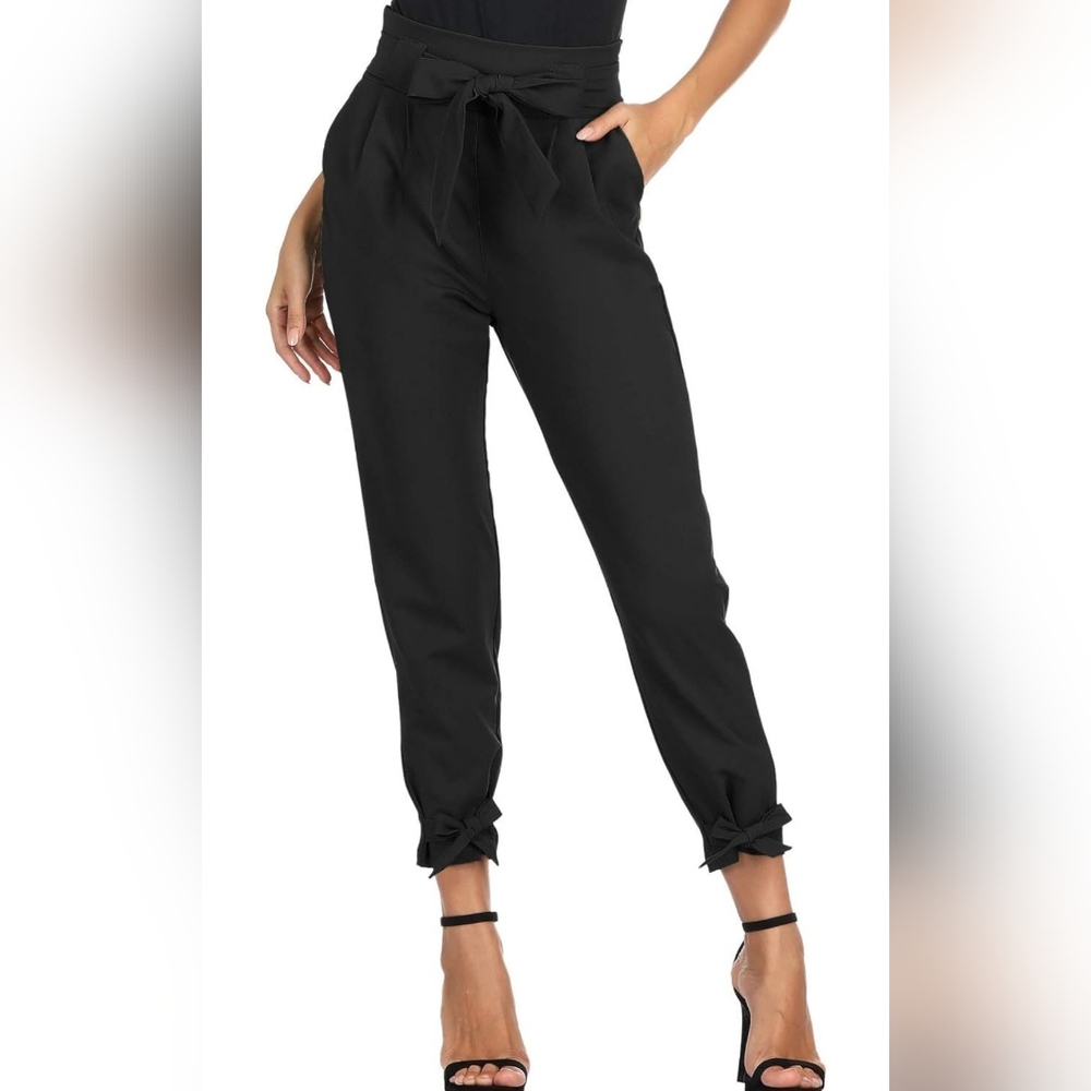Grace Karin Womens Casual High Waist Pencil Pants with Bow-Knots